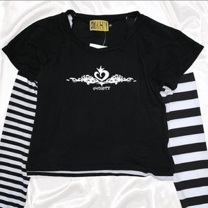 ❌SOLD❌Omighty long sleeve stripe top NWT
